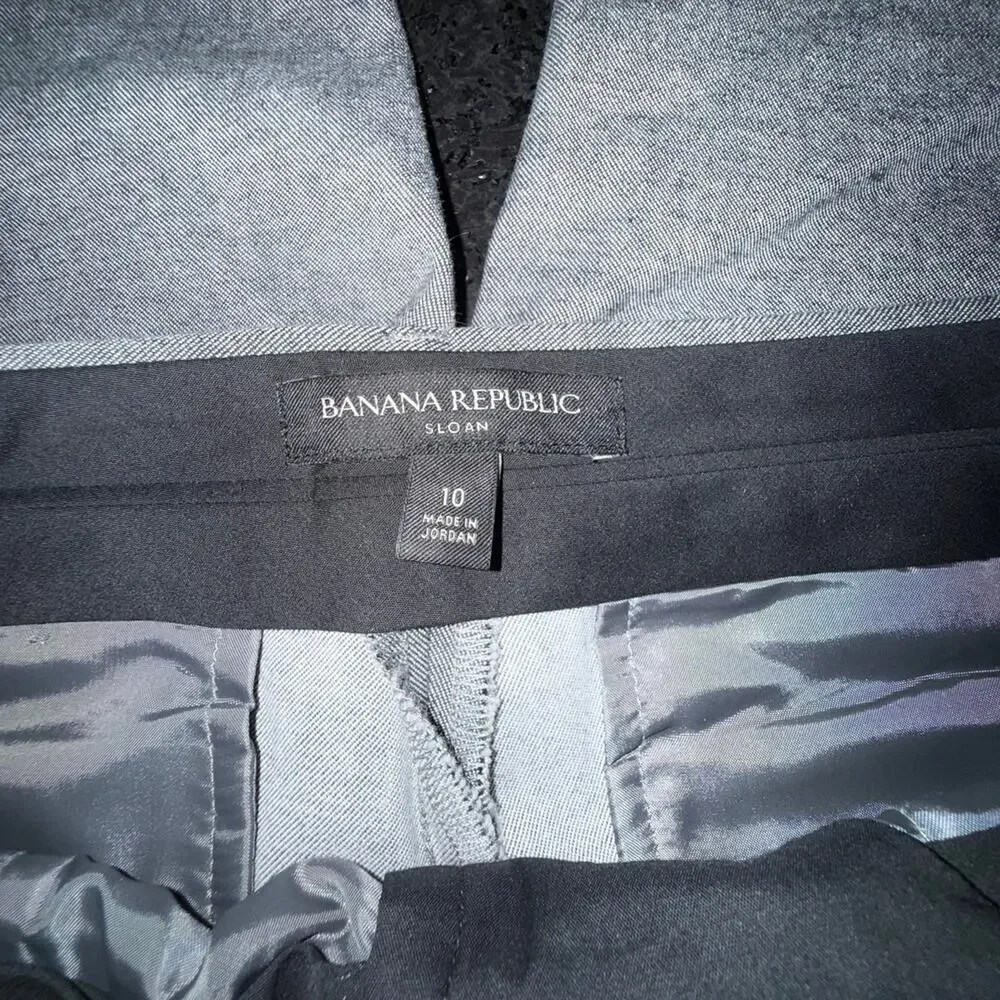 UEC Banana Republic GREY Sloan Dress PANTS SZ 10